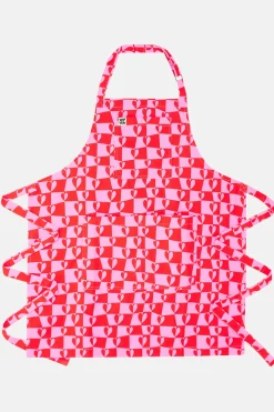 Lucy & Yak Ada - Cotton Apron in Pink Amore Print Online
