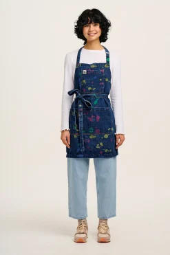 Lucy & Yak Ada - Denim Apron in Art Attack Print Online