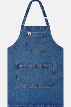 Lucy & Yak Ada - Denim Apron in Mid Wash Blue Best