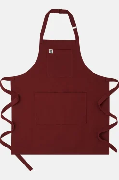Lucy & Yak Ada - Heavyweight Cotton Apron in Maroon Best