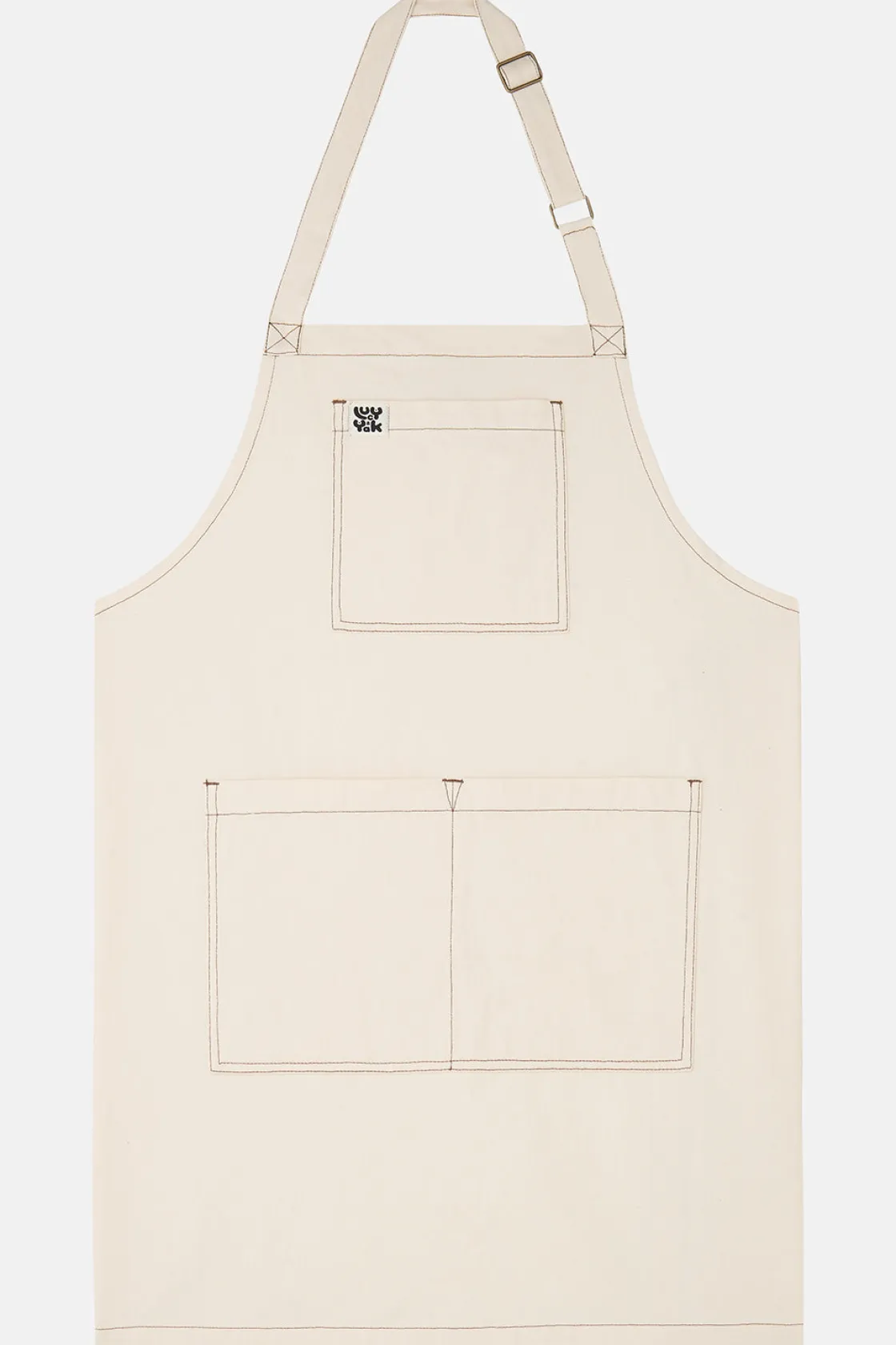 Lucy & Yak Ada - Twill Apron in Ecru Hot