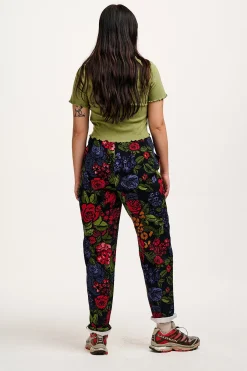Lucy & Yak Addison - Tapered Twill Trousers in Maria Print Sale