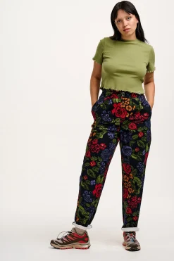Lucy & Yak Addison - Tapered Twill Trousers in Maria Print Sale