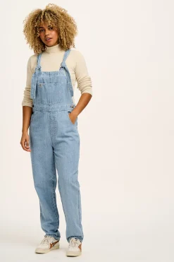 Lucy & Yak Aiden - Roll Neck Knitted Cotton Top in Pearl Best