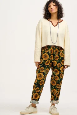 Lucy & Yak Alexa - Cotton Trousers in Sunflower Print Best