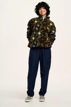 Lucy & Yak Alexa - Cotton Trousers in Varsity Blue Clearance