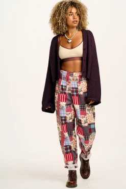 Lucy & Yak Alexa - Cotton Trousers in Donita Patchwork Sale