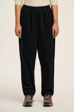 Lucy & Yak Billie - Corduroy Trousers in Black Clearance