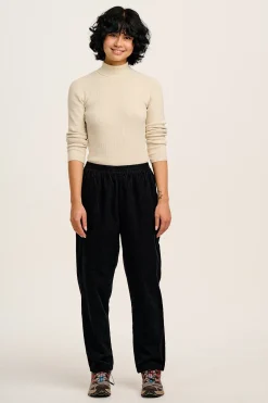 Lucy & Yak Billie - Corduroy Trousers in Black Clearance