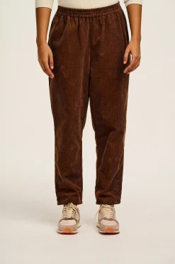 Lucy & Yak Billie - Corduroy Trousers in Oak Brown Hot