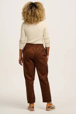 Lucy & Yak Billie - Corduroy Trousers in Oak Brown Hot
