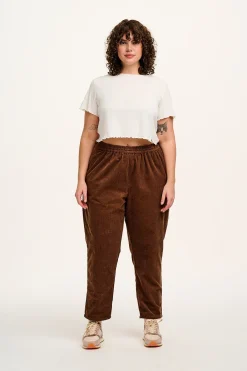 Lucy & Yak Billie - Corduroy Trousers in Oak Brown Hot