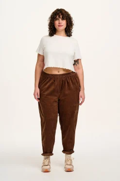 Lucy & Yak Billie - Corduroy Trousers in Oak Brown Hot