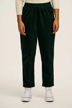 Lucy & Yak Billie - Corduroy Trousers in Posy Green Clearance