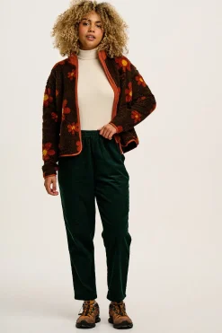 Lucy & Yak Billie - Corduroy Trousers in Posy Green Clearance