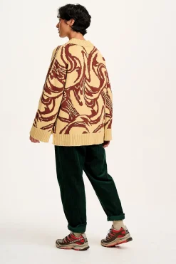Lucy & Yak Billie - Corduroy Trousers in Posy Green Clearance