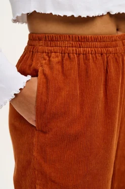 Lucy & Yak Billie - Corduroy Trousers in Red Clay Fashion
