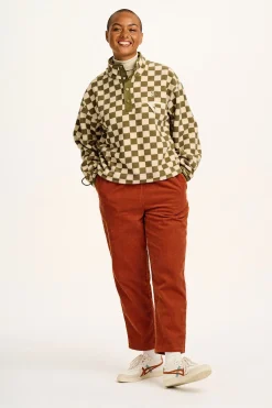 Lucy & Yak Billie - Corduroy Trousers in Red Clay Fashion