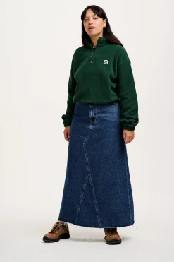 Lucy & Yak Blake - Cropped Polar Fleece in Posy Green Sale