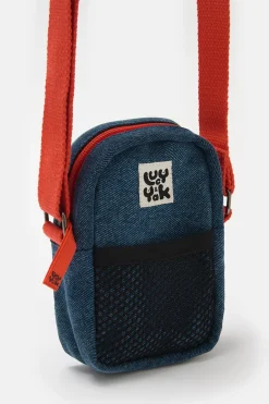 Lucy & Yak Brady - Crossbody Denim Bag in Mid Wash Blue Clearance