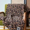 Lucy & Yak Braor - Polar Fleece Blanket in Leopard Print Best