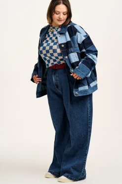 Lucy & Yak Callaway - Trucker Denim Jacket in Paige Patchwork Print Best