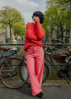Lucy & Yak Carter - High Waisted Jeans in Pink Wash Online