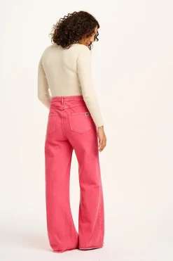 Lucy & Yak Carter - High Waisted Jeans in Pink Wash Online