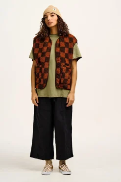 Lucy & Yak Chuck - Wide Leg Cotton Trousers in Black New