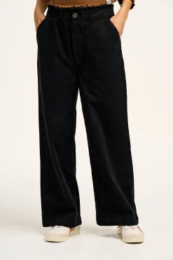 Lucy & Yak Cody - Paper Bag Jeans in Black Denim Outlet
