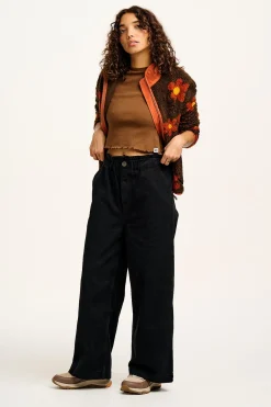 Lucy & Yak Cody - Paper Bag Jeans in Black Denim Outlet