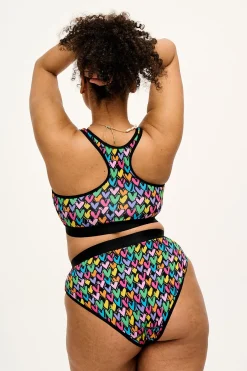Lucy & Yak Cora - Cotton & Bamboo Bikini Pant in Summer Lovin' Print Online
