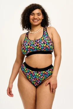 Lucy & Yak Cora - Cotton & Bamboo Bikini Pant in Summer Lovin' Print Online