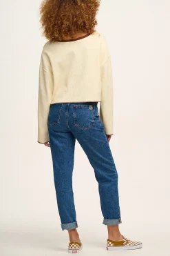 Lucy & Yak Dana - Mom Denim Jeans in Mid Wash Blue Fashion