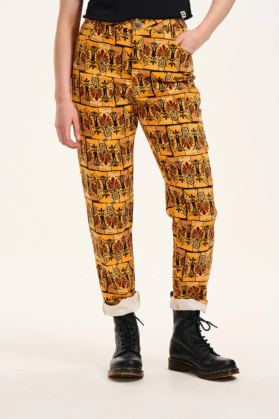 Lucy & Yak Dana - Mom Twill Jeans in Estelle Print Online