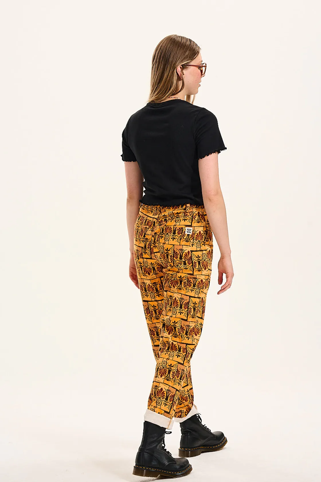 Lucy & Yak Dana - Mom Twill Jeans in Estelle Print Online