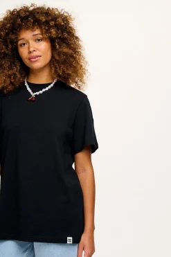 Lucy & Yak Denver - Cotton Tee in Black Hot