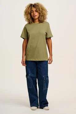 Lucy & Yak Denver - Cotton Tee in Khaki Discount