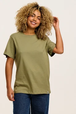 Lucy & Yak Denver - Cotton Tee in Khaki Discount