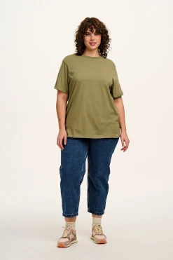 Lucy & Yak Denver - Cotton Tee in Khaki Discount