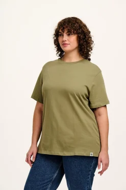 Lucy & Yak Denver - Cotton Tee in Khaki Discount
