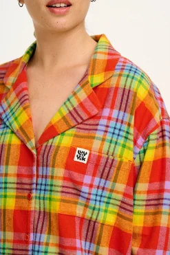 Lucy & Yak Dreamer - Soft Brushed Cotton Pyjama Set in Ncuti Tartan Print New