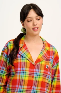 Lucy & Yak Dreamer - Soft Brushed Cotton Pyjama Set in Ncuti Tartan Print New