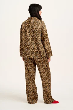 Lucy & Yak Dreamer - Soft Cotton Pyjama Set in Leopard Print Fashion