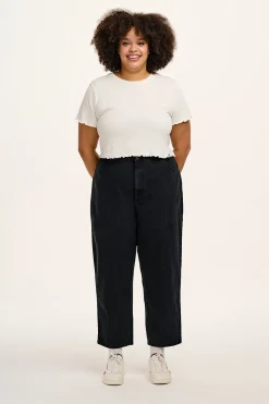 Lucy & Yak Drew - Straight Leg Denim Jeans in Washed Black Best
