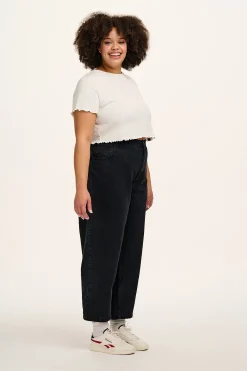 Lucy & Yak Drew - Straight Leg Denim Jeans in Washed Black Best