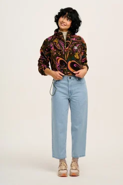 Lucy & Yak Drew - Straight Leg Denim Jeans in Light Wash Blue Best