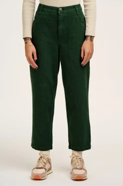 Lucy & Yak Drew - Straight Leg Denim Jeans in Posy Green Hot