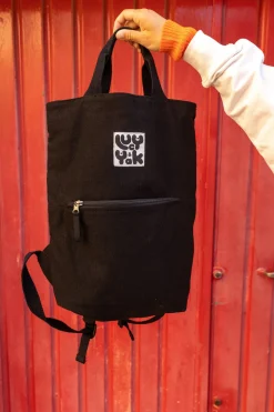 Lucy & Yak Dylan - Canvas Backpack in Black New