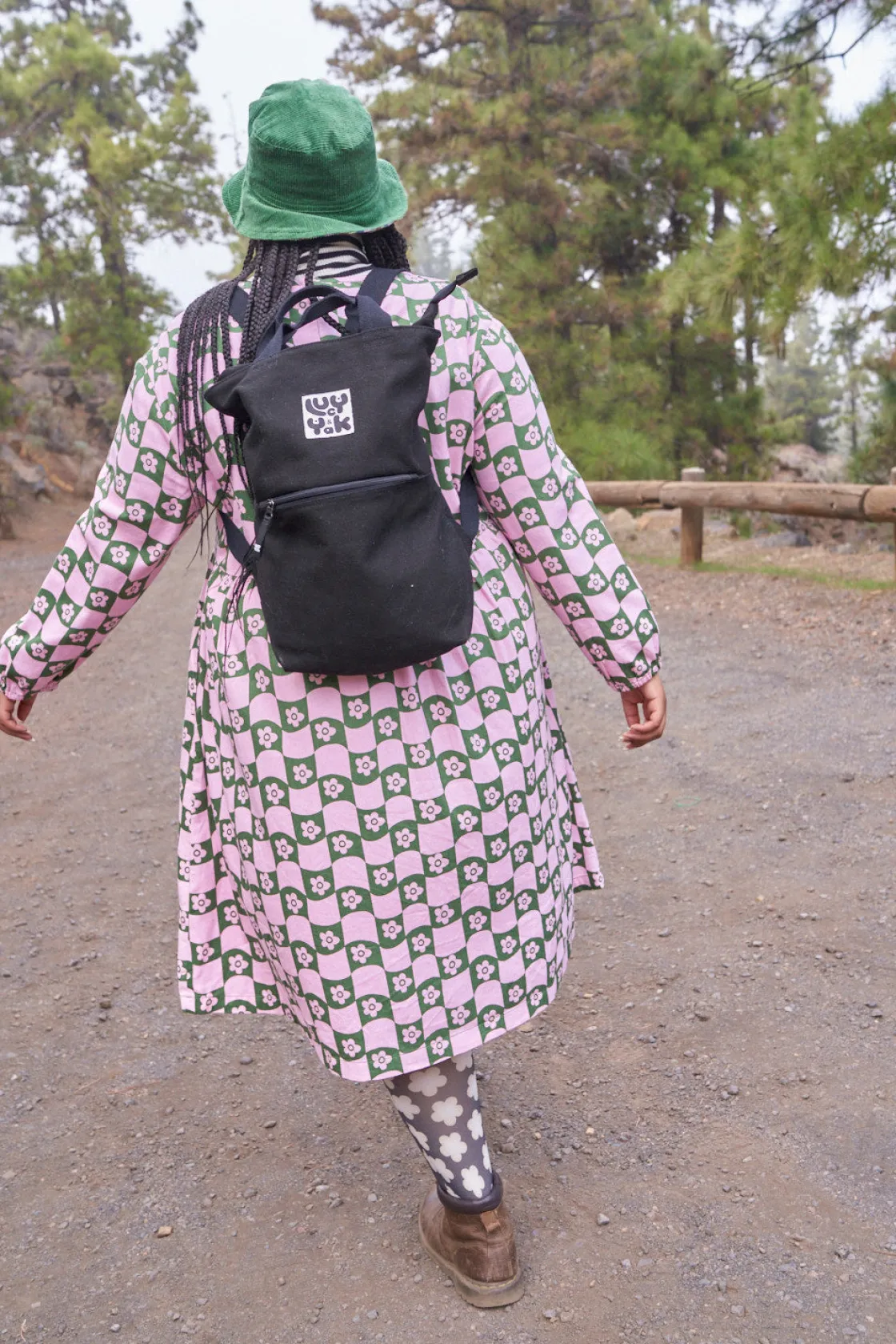 Lucy & Yak Dylan - Canvas Backpack in Black New